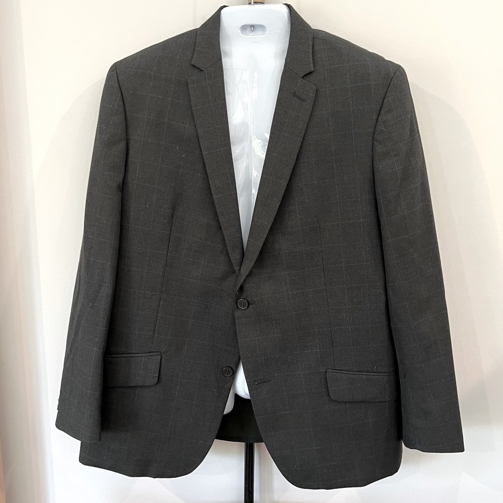 INC Macys Gray Sports Coat Charcoal Blazer Jacket size XXL
